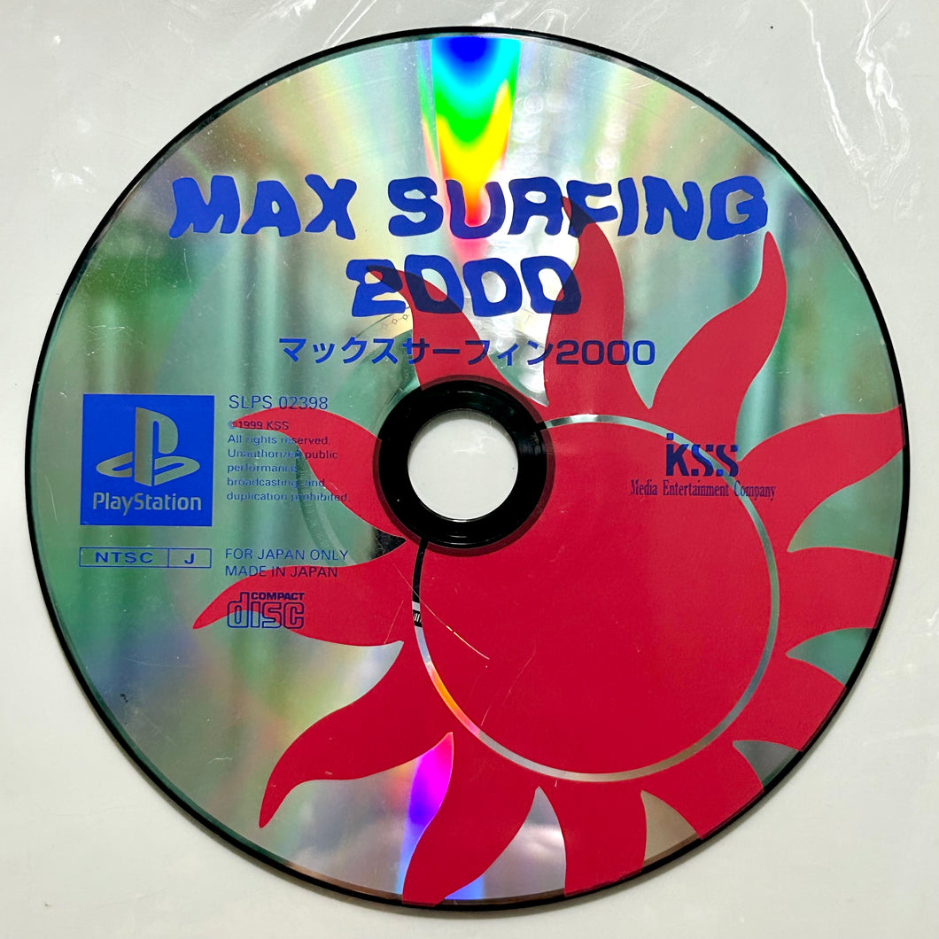 Max Surfing 2000 - PlayStation - PS1 / PSOne / PS2 / PS3 - NTSC-JP - Disc (SLPS-02398)