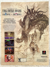 Load image into Gallery viewer, Final Fantasy Origins: FF &amp; FFII - PlayStation - Original Vintage Advertisement - Print Ads - Laminated A4 Poster
