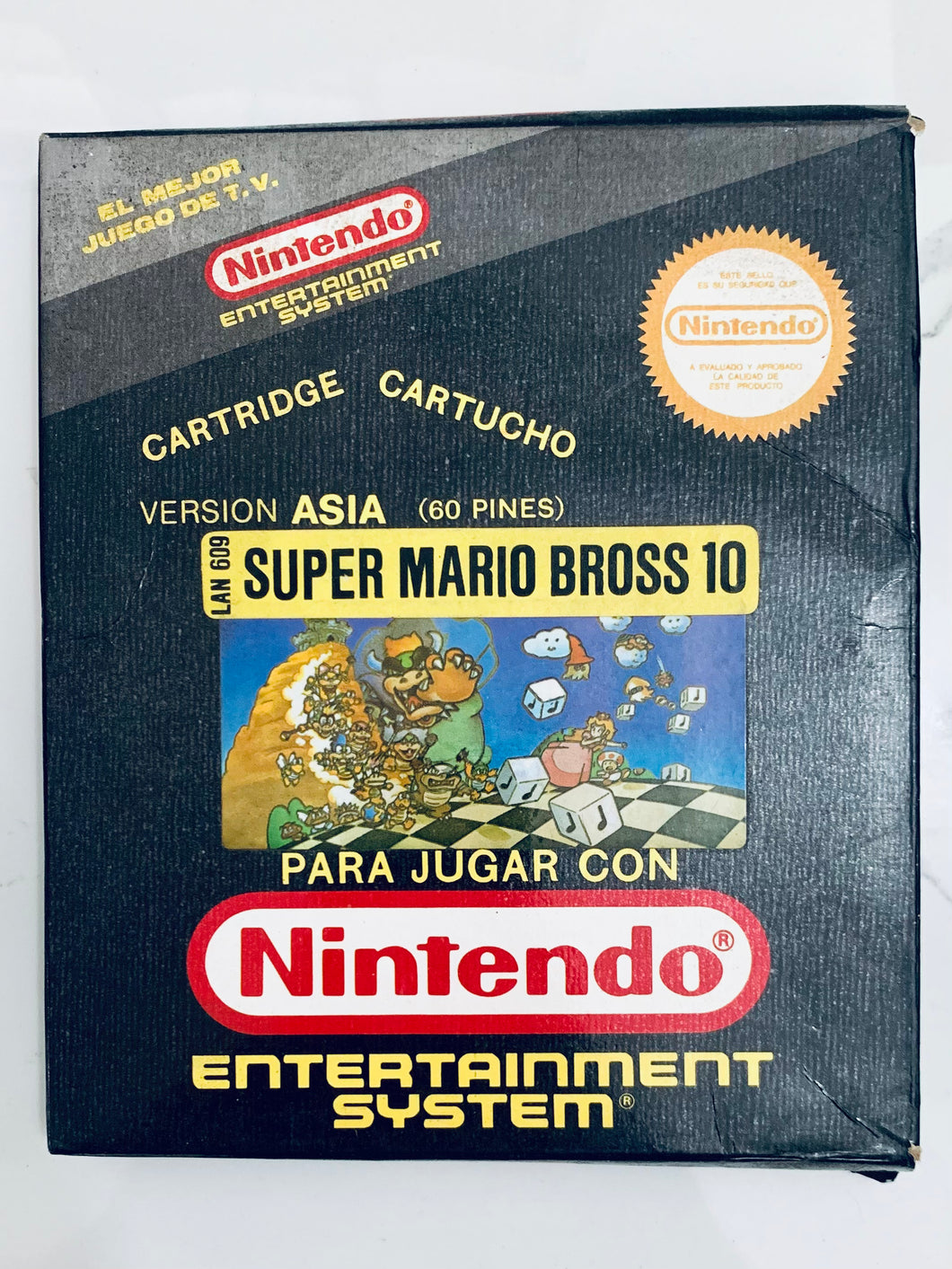 Super Mario Bross 10 - Famiclone - FC / NES - Vintage - CIB (LAN-609)