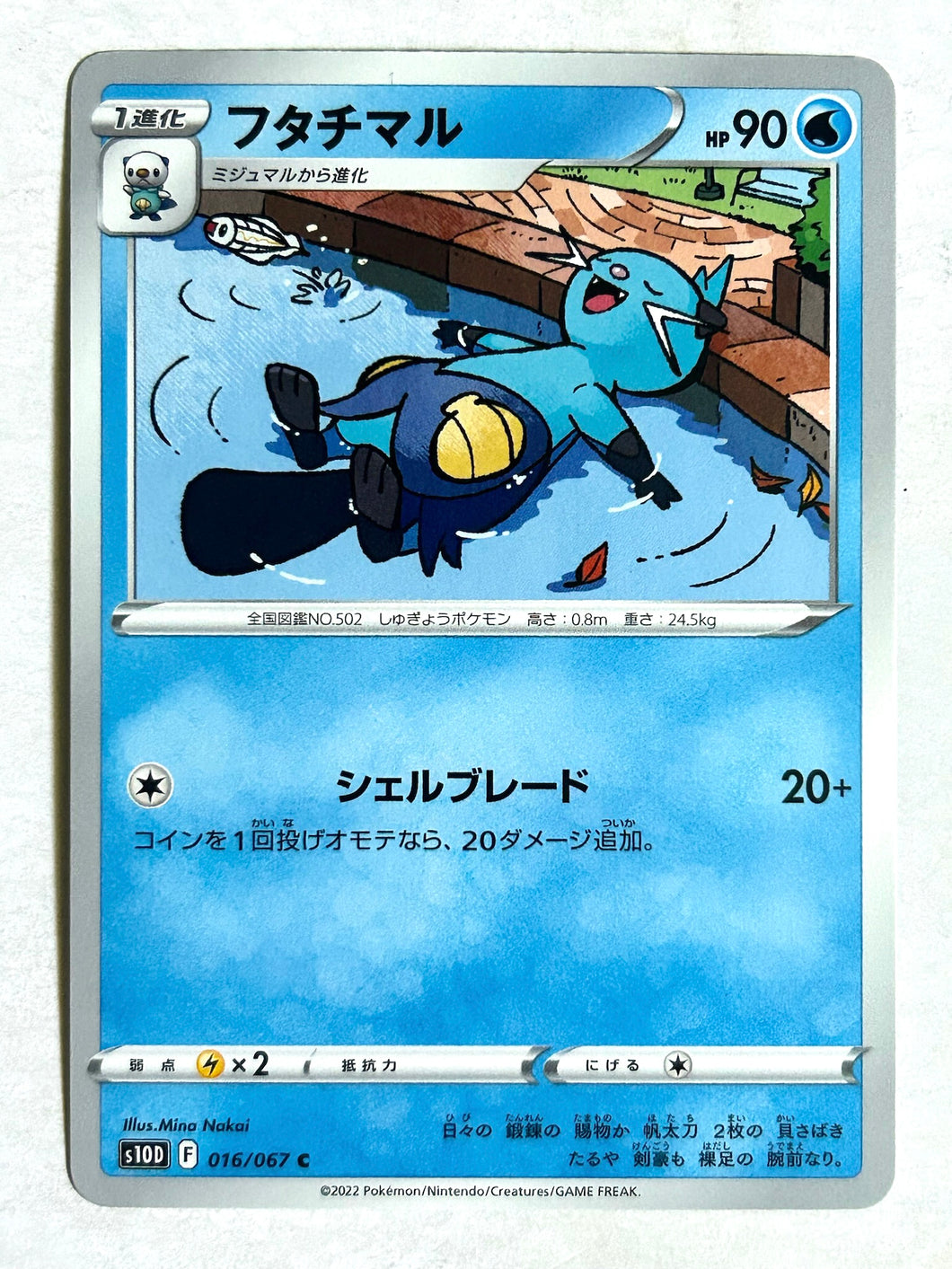 Pokémon Sword & Shield Time Gazer - Dewott - s10D 016/067 C - Common