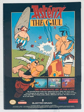 Cargar imagen en el visor de la galería, Astérix The Gaul - NES/SNES/GameBoy - Original Vintage Advertisement - Print Ads - Laminated A4 Poster
