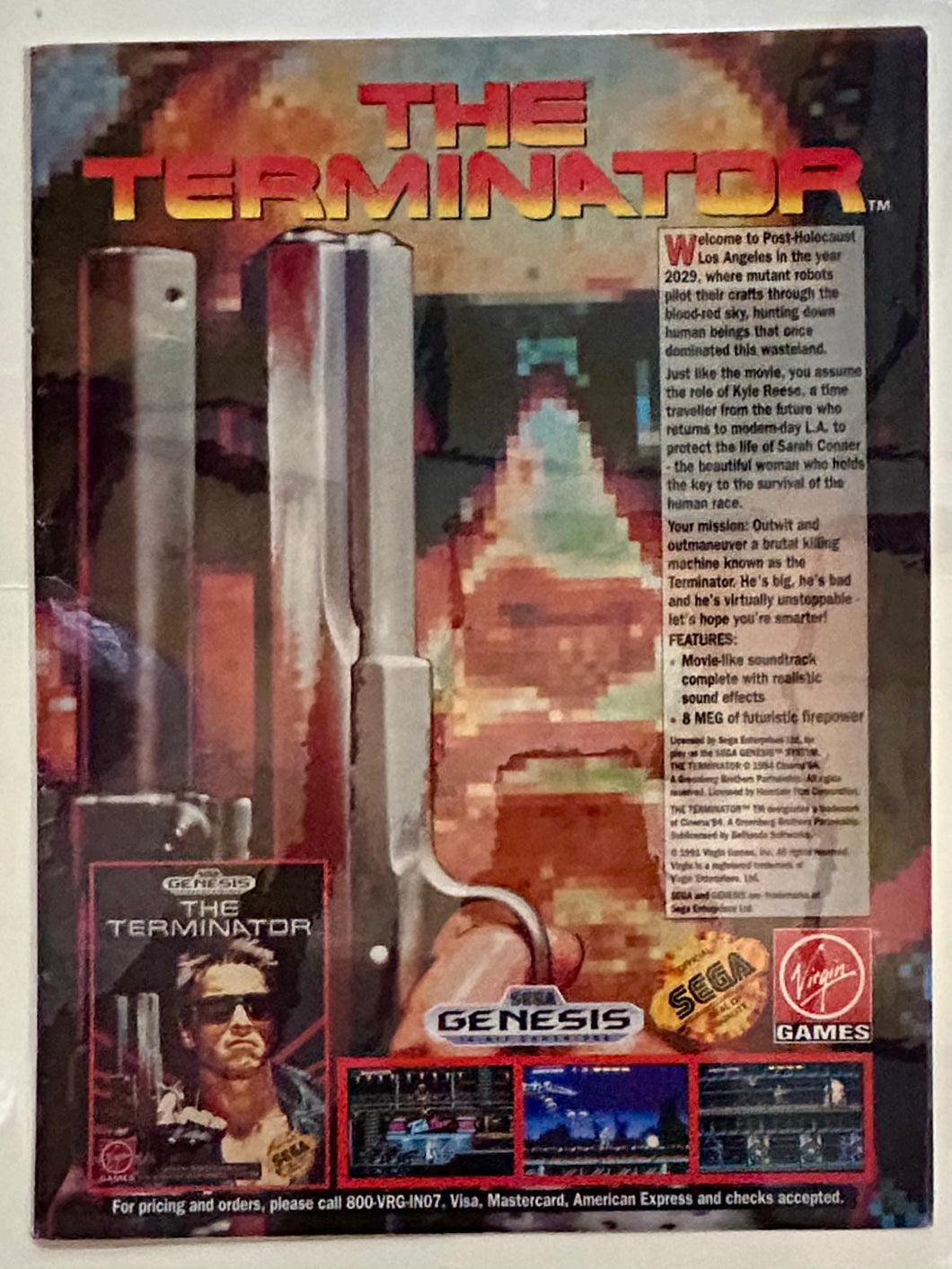 The Terminator - Genesis - Original Vintage Advertisement - Print Ads - Laminated A4 Poster