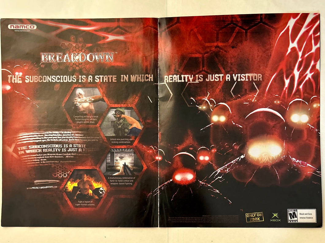 Breakdown - Xbox - Original Vintage Advertisement - Print Ads - Laminated A3 Poster