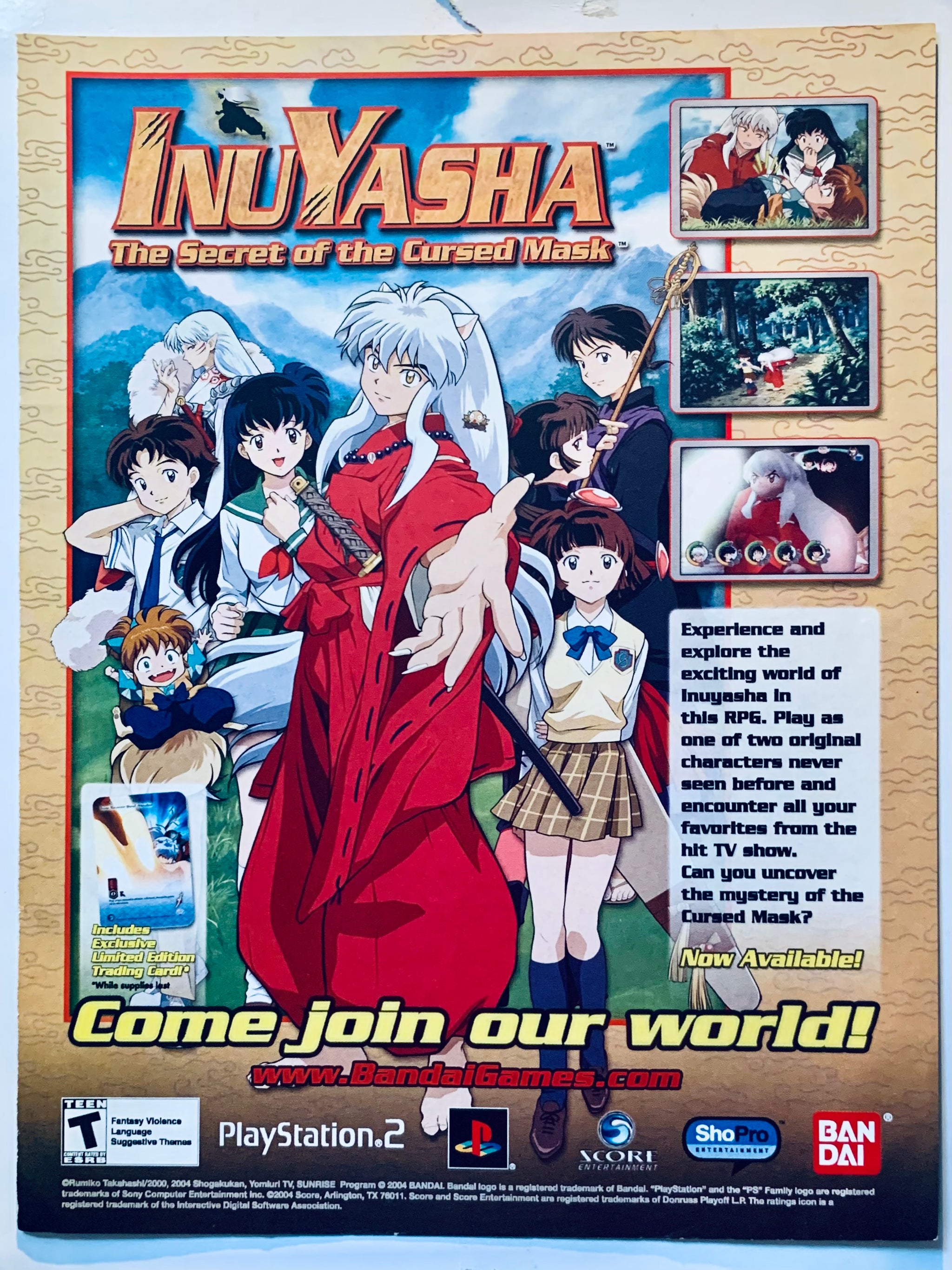 Inuyasha Secret of The Cursed Mask For Playstation 2024 2