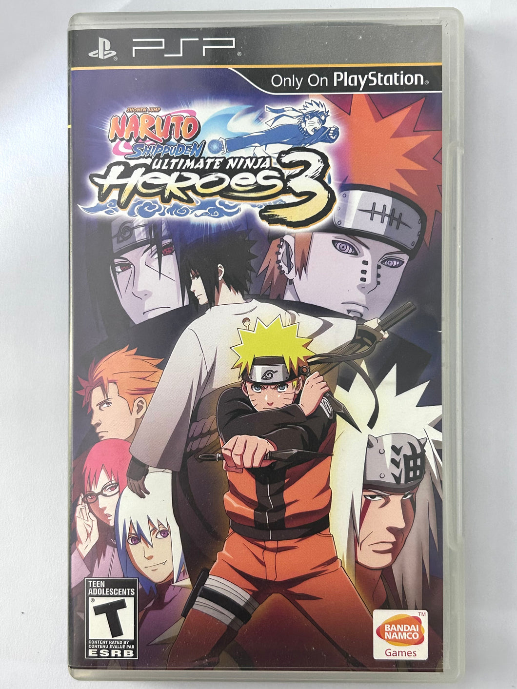 Naruto Shippuden: Ultimate Ninja Heroes 3 - PSP - PlayStation Portable - NTSC - Box & Manual (ULUS-10518)