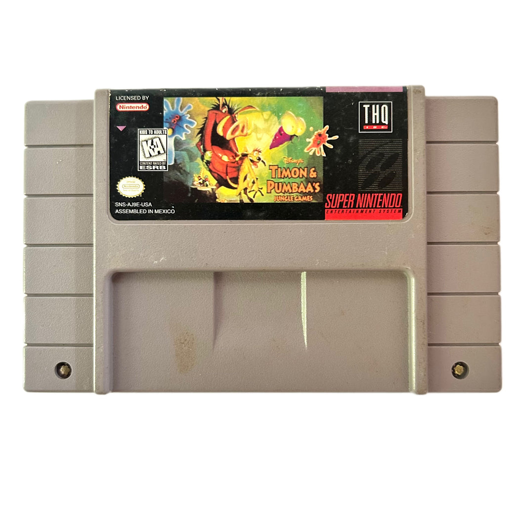 Timon and Pumbaa’s Jungle Games - Super Nintendo - SNES - NTSC-US - Cart (SNS-AJ9E-USA)