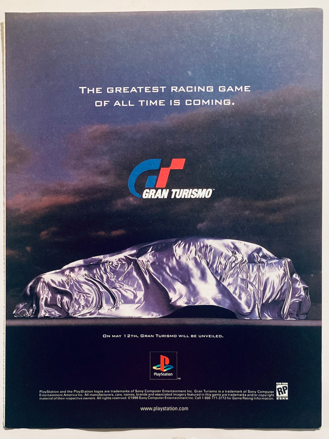 Gran Turismo - PlayStation - Original Vintage Advertisement - Print Ads - Laminated A4 Poster