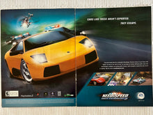 Load image into Gallery viewer, Need for Speed: Hot Pursuit 2 - PS2 Xbox NGC PC - Original Vintage Advertisement - Print Ads - Laminated A3 Poster
