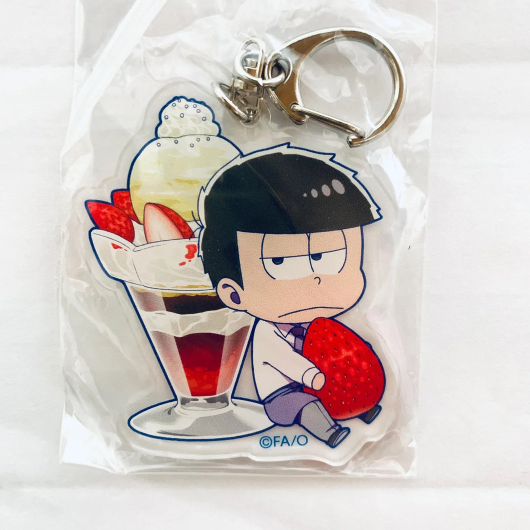 Osomatsu-san x Animate Cafe - Matsuno Ichimatsu - Trading Acrylic Keychain 3rd Edition - Sweets ver.