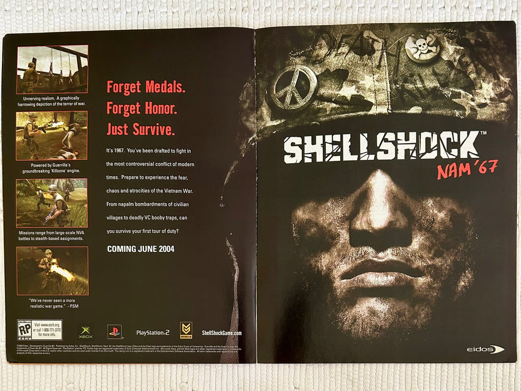 Shellshock: Nam '67 - PS2 Xbox - Original Vintage Advertisement - Print Ads - Laminated A3 Poster