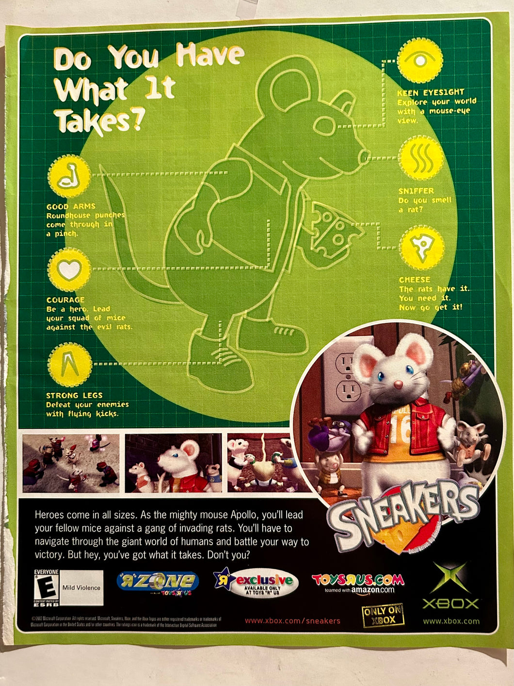 Sneakers - Xbox - Original Vintage Advertisement - Print Ads - Laminated A4 Poster