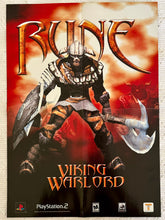 Load image into Gallery viewer, Rune: Viking Warlord / City Crisis - PS2 - Vintage Double-sided Poster - Promo
