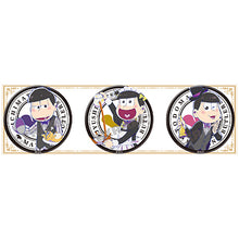 Load image into Gallery viewer, Osomatsu-san - Ichimatsu, Jyushimatsu &amp; Todomatsu - Matsu-Butlers Can Badge Set (Set of 3)
