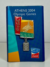 Load image into Gallery viewer, Athens 2004 Olympic Summer Games Coca-Coca Pin Collection (Set of 5)
