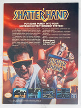 Cargar imagen en el visor de la galería, Shatter Hand - NES - Original Vintage Advertisement - Print Ads - Laminated A4 Poster
