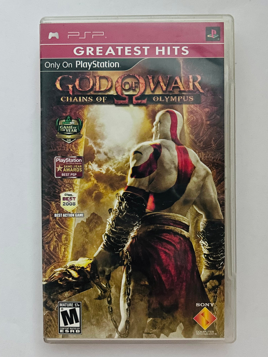 God of War: Chains of Olympus (GH) - PSP - PlayStation Portable - NTSC - Box & Manual (UCUS-98653)