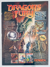 Cargar imagen en el visor de la galería, Dragon’s Fury - Genesis - Original Vintage Advertisement - Print Ads - Laminated A4 Poster
