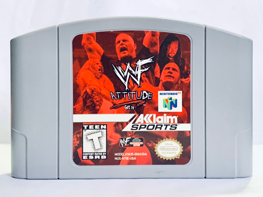 WWF Attitude - Nintendo 64 - N64 - NTSC-US - Cart (NUS-NTIE-USA)