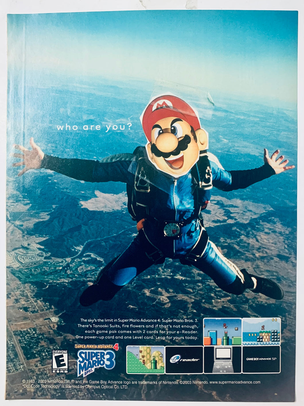 Super Mario Advance 4: Super Mario Bros. 3 - GBA - Original Vintage Advertisement - Print Ads - Laminated A4 Poster