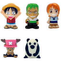 Cargar imagen en el visor de la galería, One Piece - Luffy, Zoro, Nami, Chopper &amp; Doskoi Panda - Soft Vinyl Mascot 3 Set
