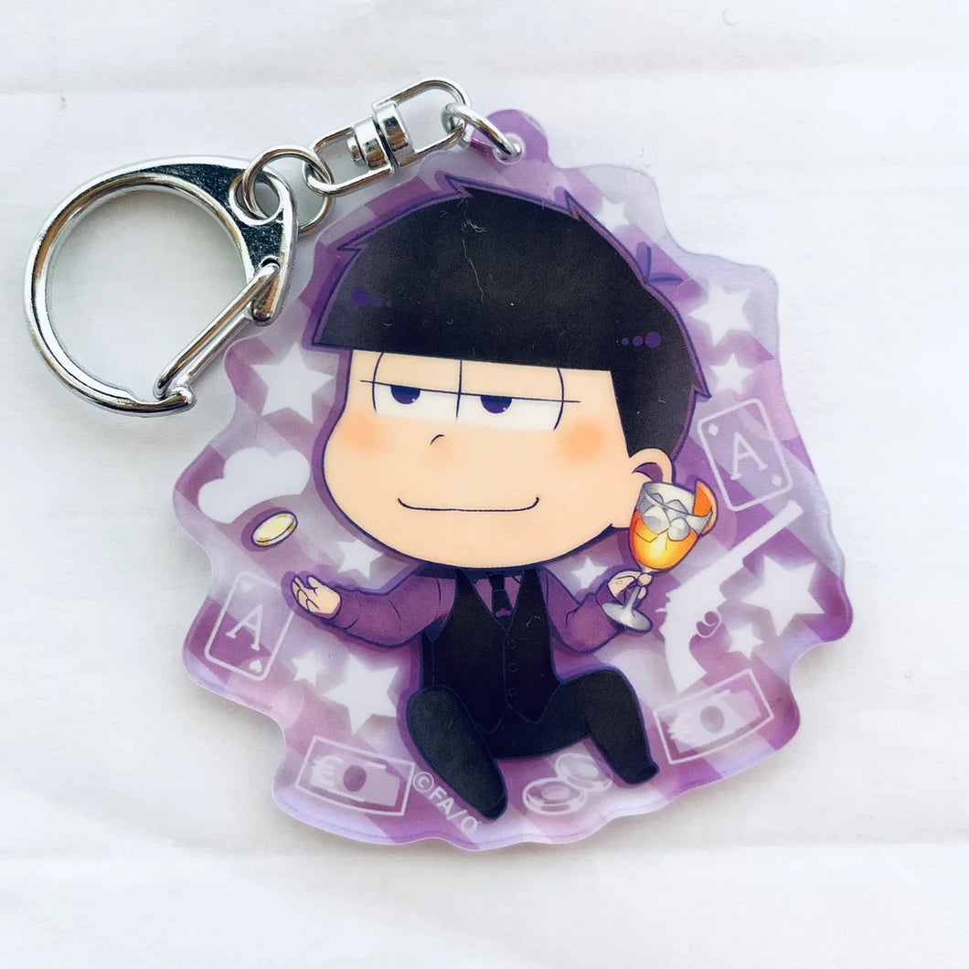 Osomatsu-san - Matsuno Ichimatsu - MatsunoFamily Deformed Trading Acrylic Keychain - AGF 2017