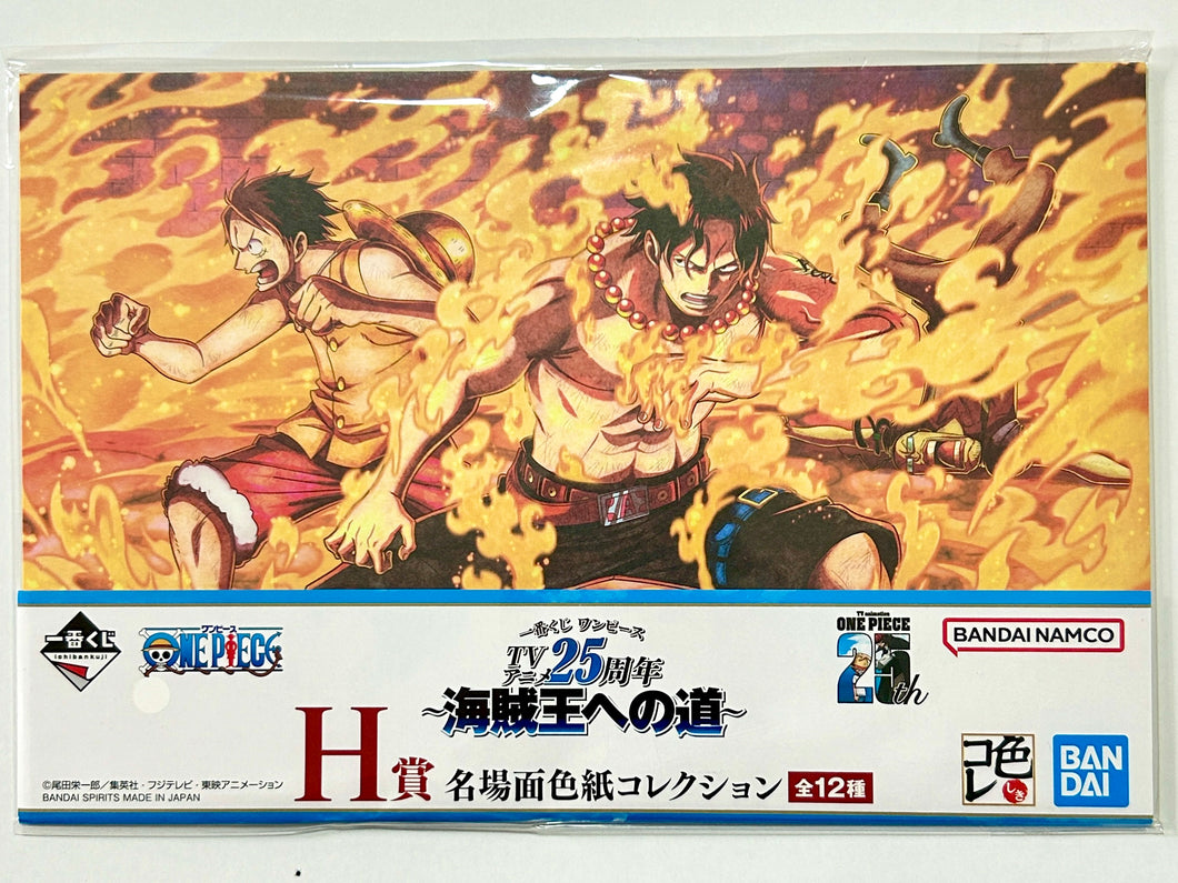 One Piece - Monkey D. Luffy, Portgas D. Ace & Mr.3 Galdino - Shikishi - Meibamen