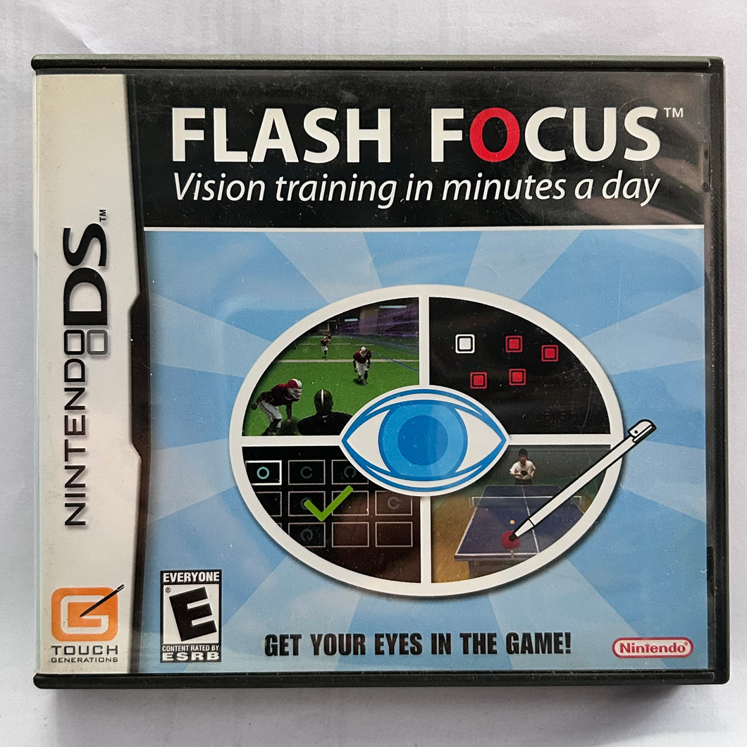 Flash Focus: Vision Training in Minutes a Day - Nintendo DS / DSLite DSi XL - NTSC - CIB (NTR-AG3E-USA)