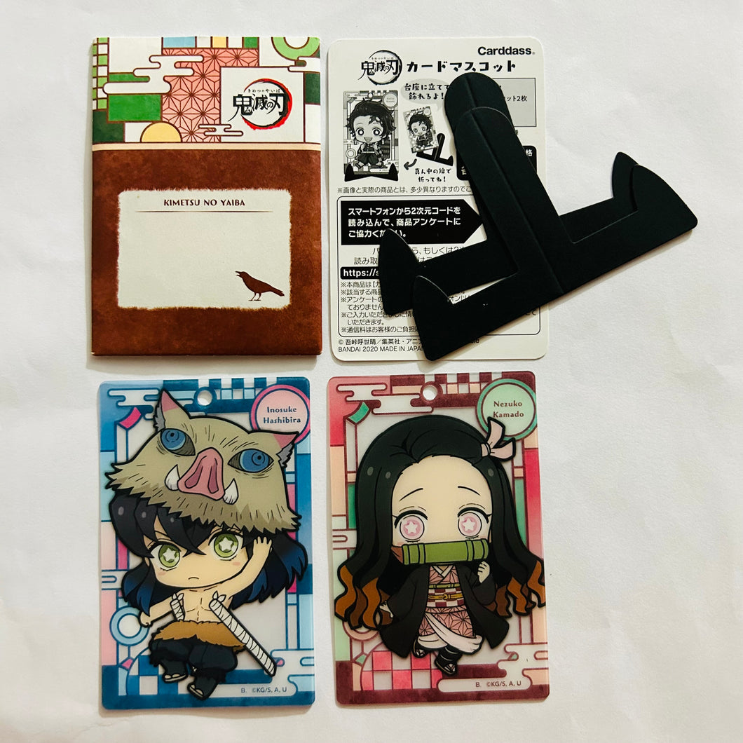 Kimetsu no Yaiba - Kamado Nezuko & Hashibira Inosuke - Carddass - Clear Card - Petit Stars