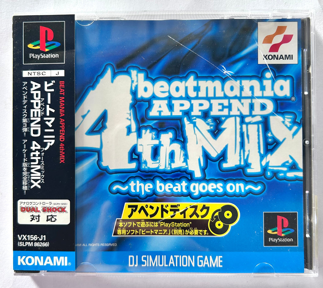 BeatMania Append 4th Mix - PlayStation - PS1 / PSOne / PS2 / PS3 - NTSC-JP - CIB (SLPM-86266)