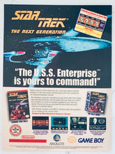 Load image into Gallery viewer, Star Trek: The Next Generation - NES - Original Vintage Advertisement - Print Ads - Laminated A4 Poster
