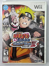 Load image into Gallery viewer, Naruto Shippuden: Clash of Ninja Revolution III - Nintendo Wii / Wii U - NTSC - Box &amp; Manual (RVL-RNEE-USA)
