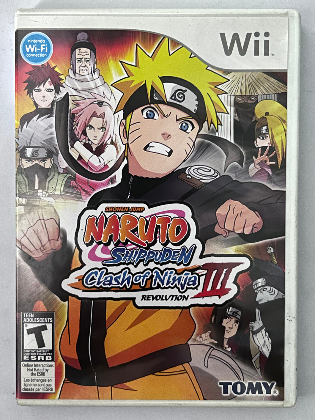 Naruto Shippuden: Clash of Ninja Revolution III - Nintendo Wii / Wii U - NTSC - Box & Manual (RVL-RNEE-USA)