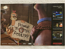 Load image into Gallery viewer, Chicken Run - PlayStation DC PC - Original Vintage Advertisement - Print Ads - Laminated A3 Poster
