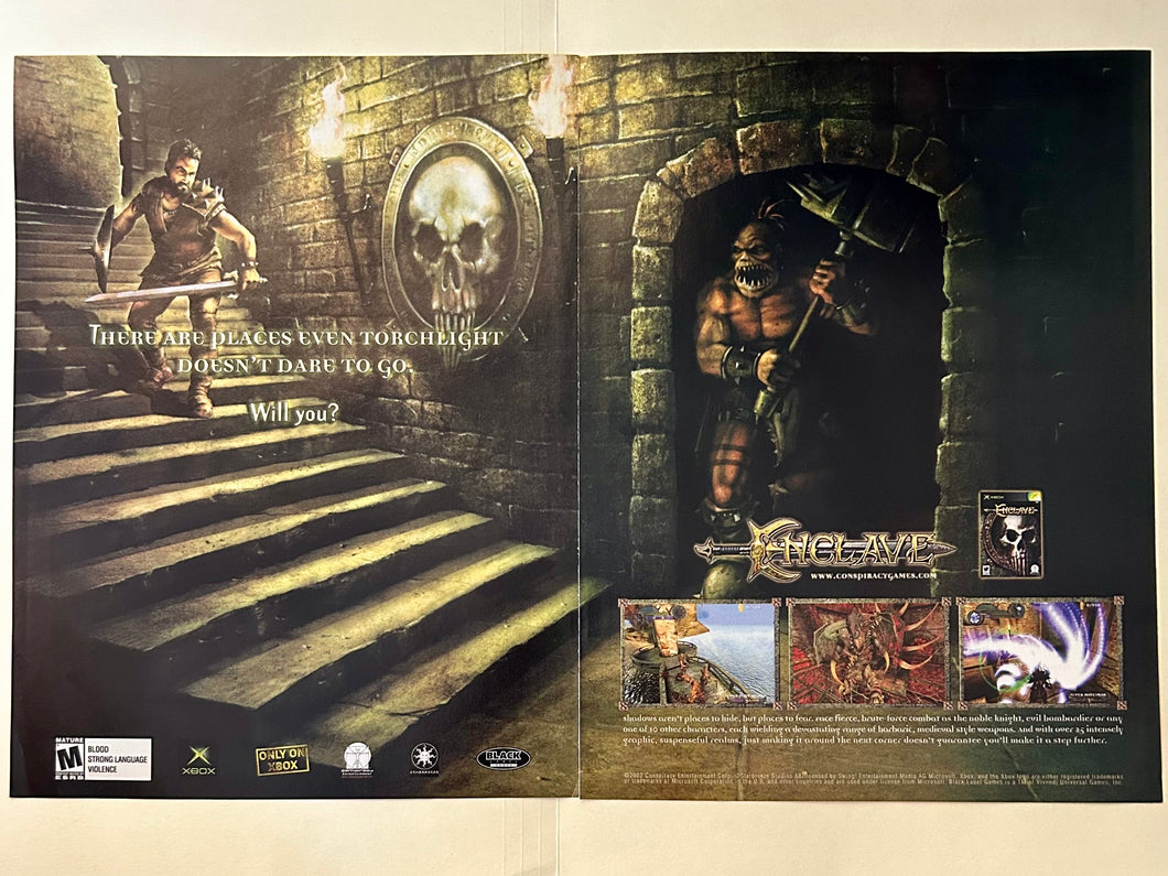 Enclave - Xbox - Original Vintage Advertisement - Print Ads - Laminated A3 Poster