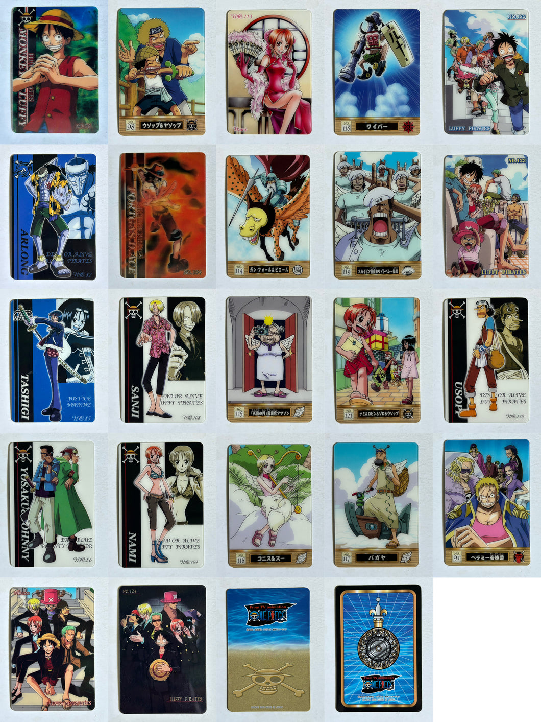 One Piece New Pirate King Gummy Trading Card 2 (Set of 22)