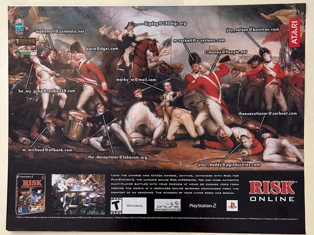 Risk: Global Domination - PS2 - Original Vintage Advertisement - Print Ads - Laminated A4 Poster