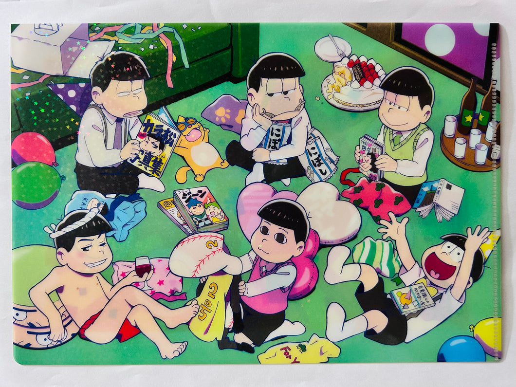 Gekkan Comic Gene Osomatsu-san B5 Clear File - Happy Birthday ver.