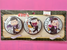 Load image into Gallery viewer, Osomatsu-san - Ichimatsu, Jyushimatsu &amp; Todomatsu - Matsu-Butlers Can Badge Set (Set of 3)
