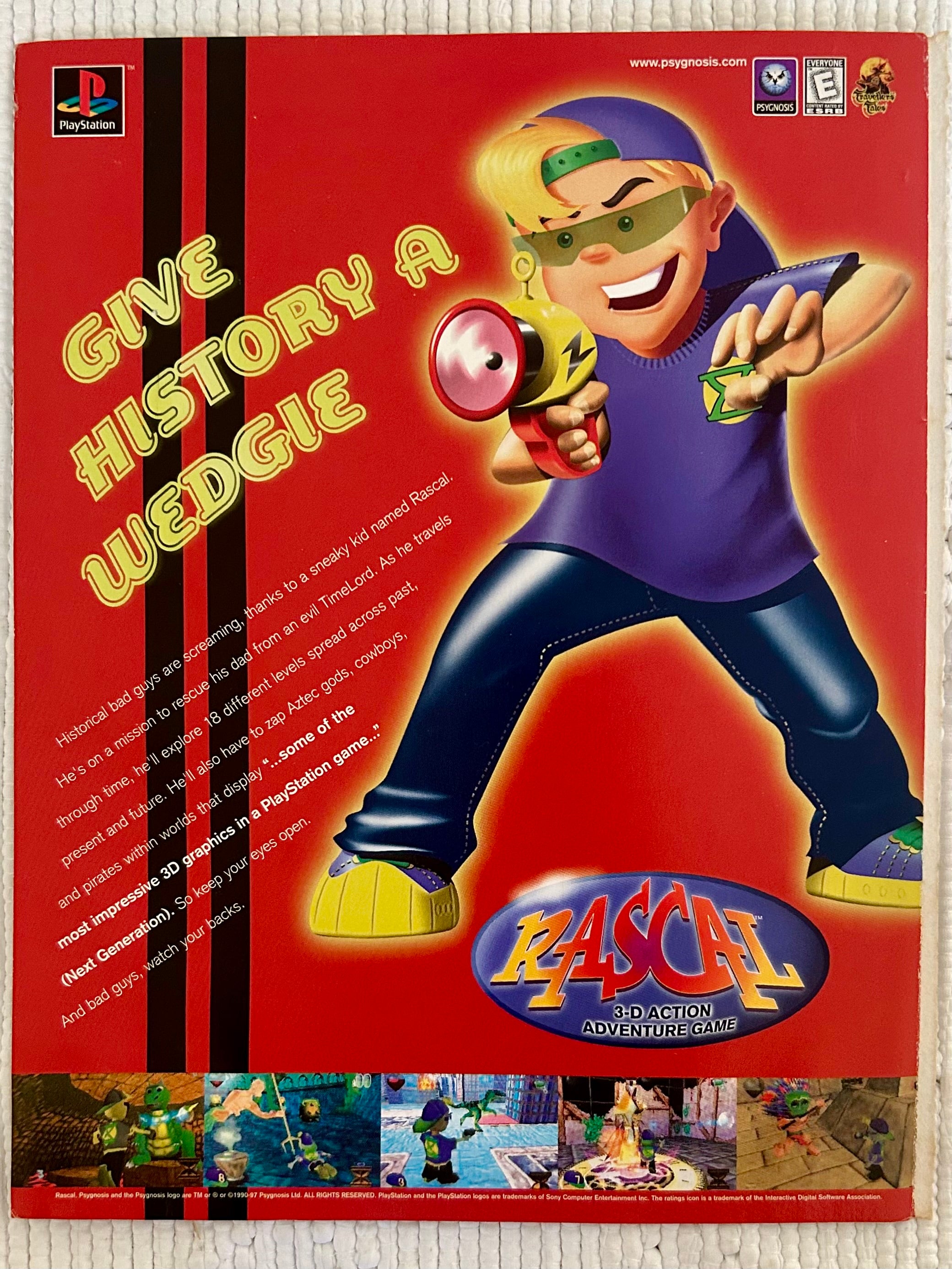 Rascal - PlayStation - Original Vintage Advertisement - Print Ads - La ...