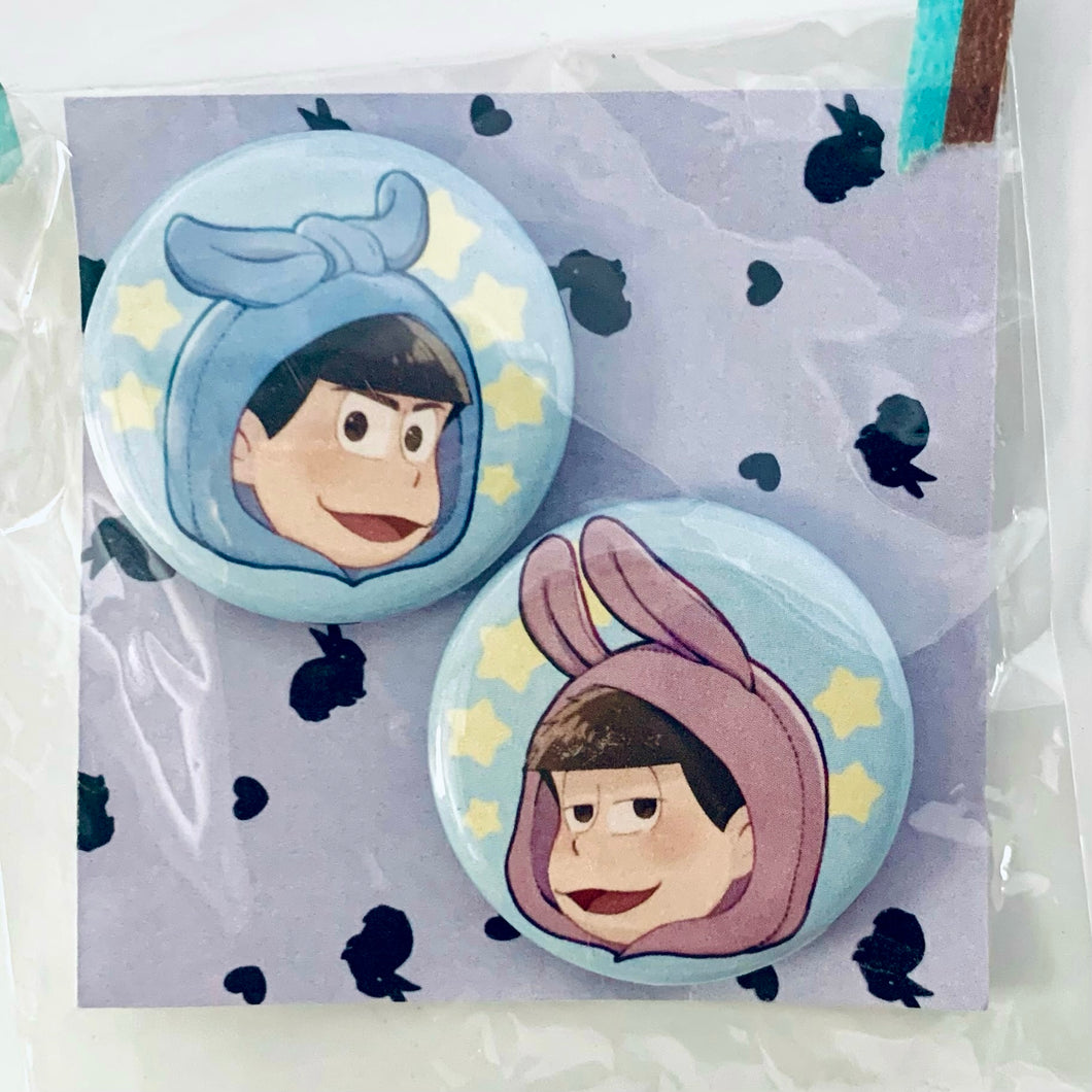 Osomatsu-san - Matsuno Karamatsu & Matsuno Ichimatsu - Can Badge Set - Doujin Goods