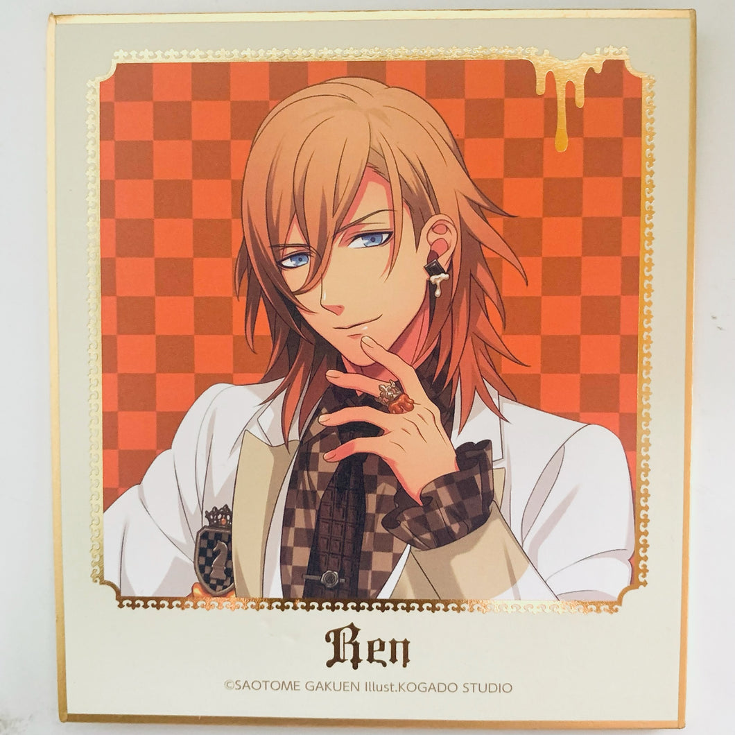 Q-pot. x Uta no☆Prince-sama♪ Sweets Vampire Trading Foil-Stamped Mini Shikishi - Jinguuji Ren