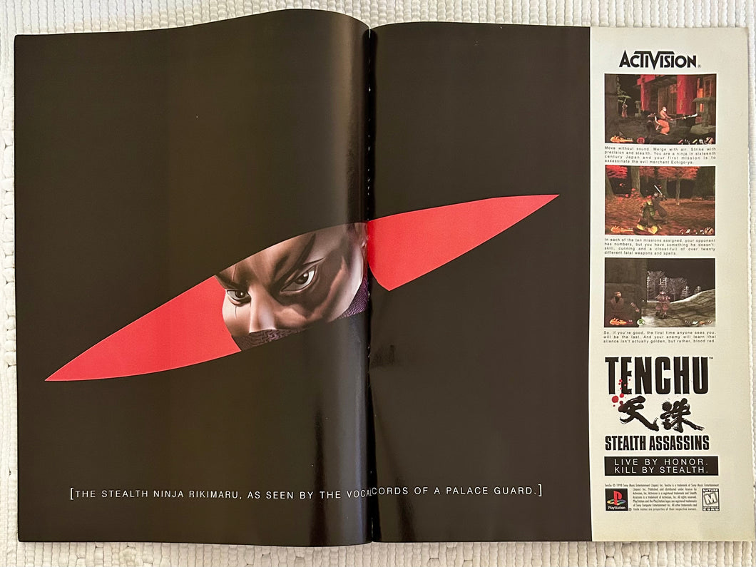 Tenchu: Stealth Assassins - PlayStation - Original Vintage Advertisement - Print Ads - Laminated A3 Poster