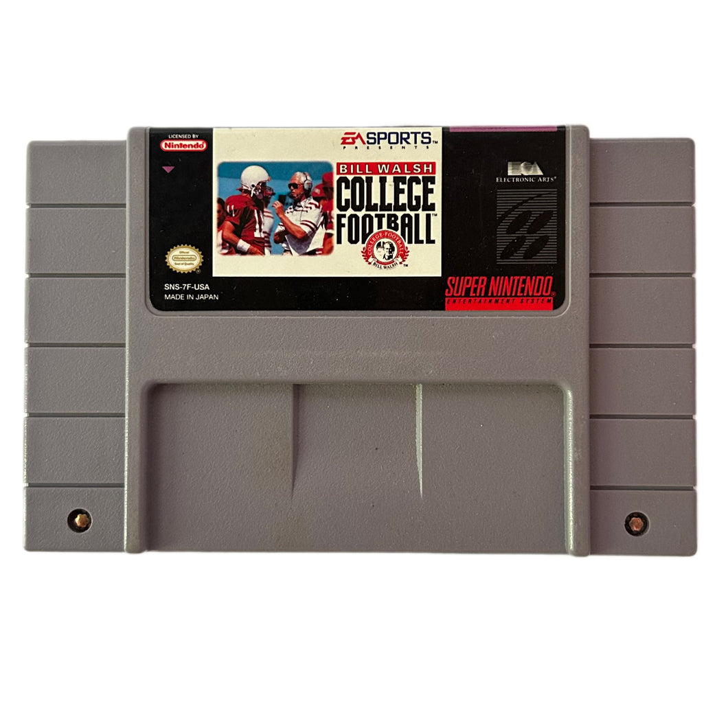 Bill Walsh College football - Super Nintendo - SNES - NTSC-US - Cart (SNS-7F-USA)