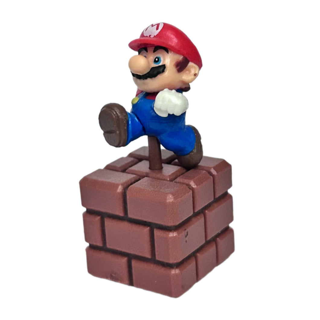 Super Mario Brothers - Chibi Mario & Renga Block - Trading Figure - Choco Egg