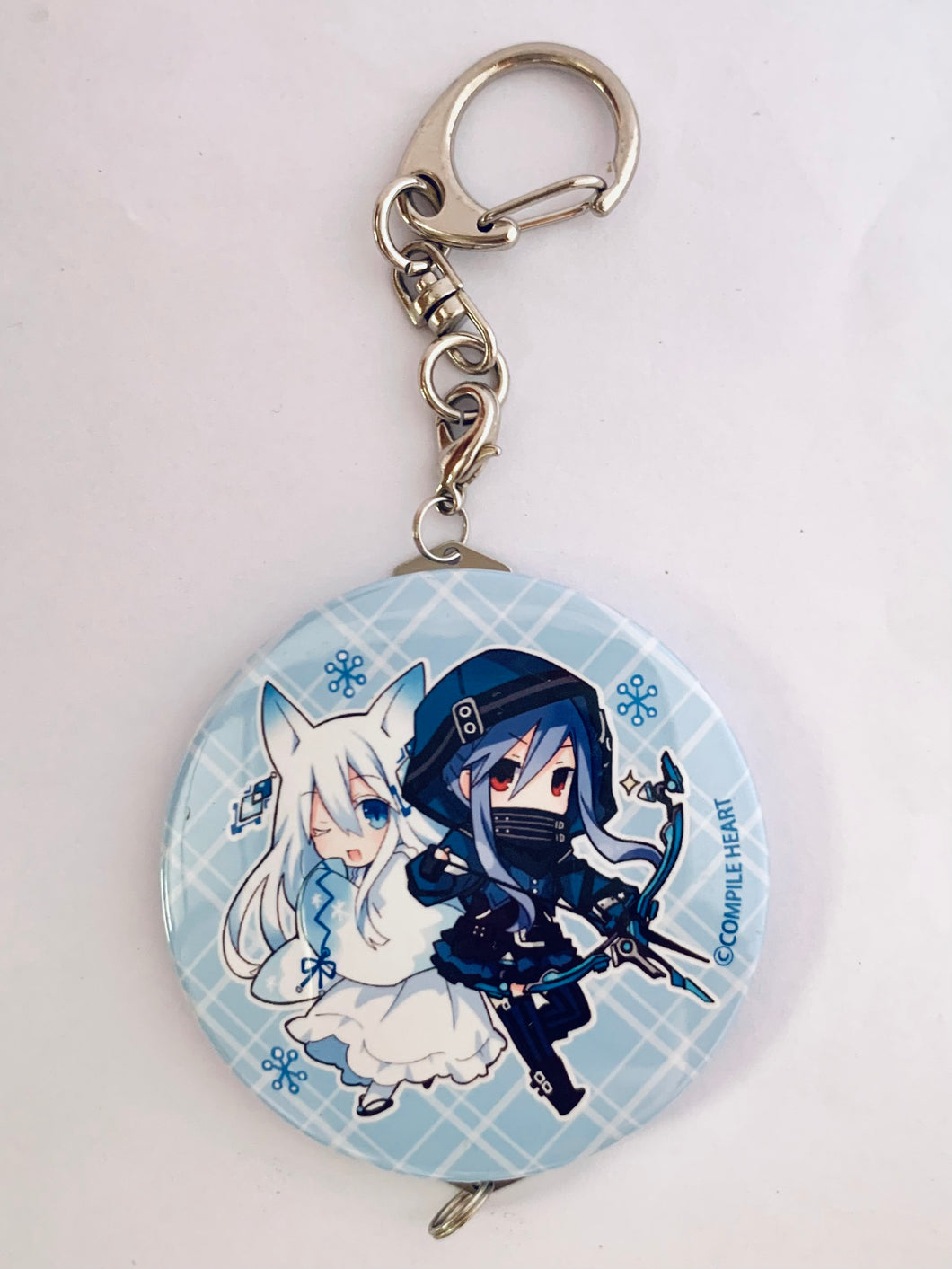 Fairy Fencer F - Karin & Ethel - Tsunako Museum Connectable Can Keychain