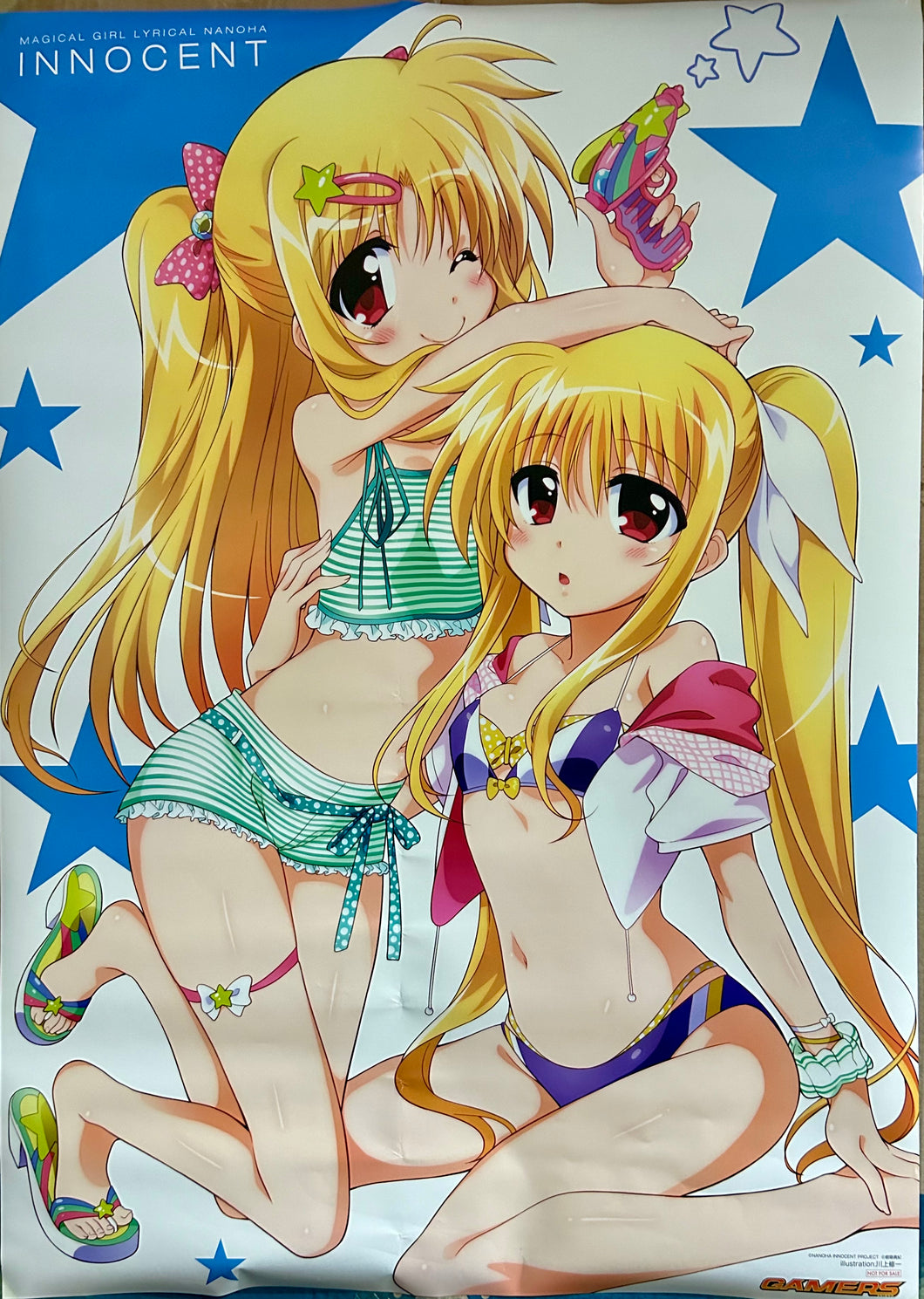 Magical Girl Lyrical Nanoha Innocent - Fate & Alicia - B2 Poster - Comics Vol. 1 & Comp Ace July 2013