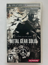 Load image into Gallery viewer, Metal Gear Solid: Peace Walker - PSP - PlayStation Portable - NTSC - Box &amp; Manual (ULUS-10509)
