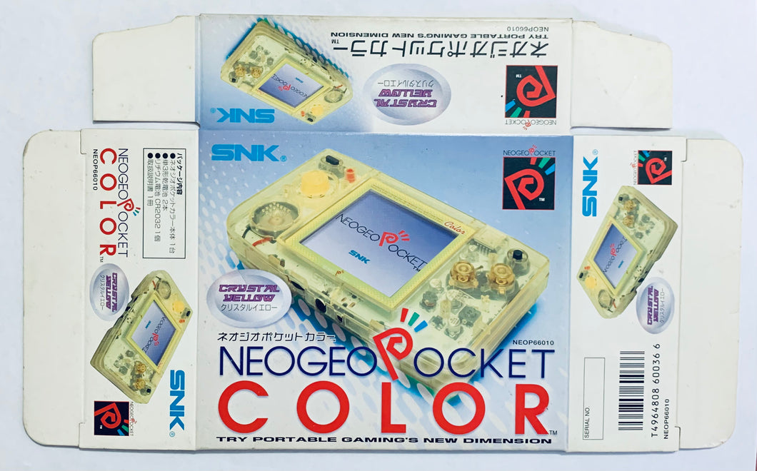 Neo Geo Pocket Color System Crystal Yellow - NGPC - JP - Box Only (NEOP66010)
