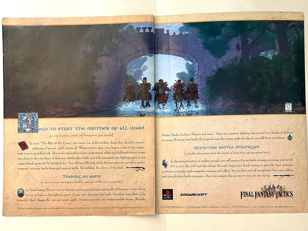 Final Fantasy Tactics - PlayStation - Original Vintage Advertisement - Print Ads - Laminated A3 Poster