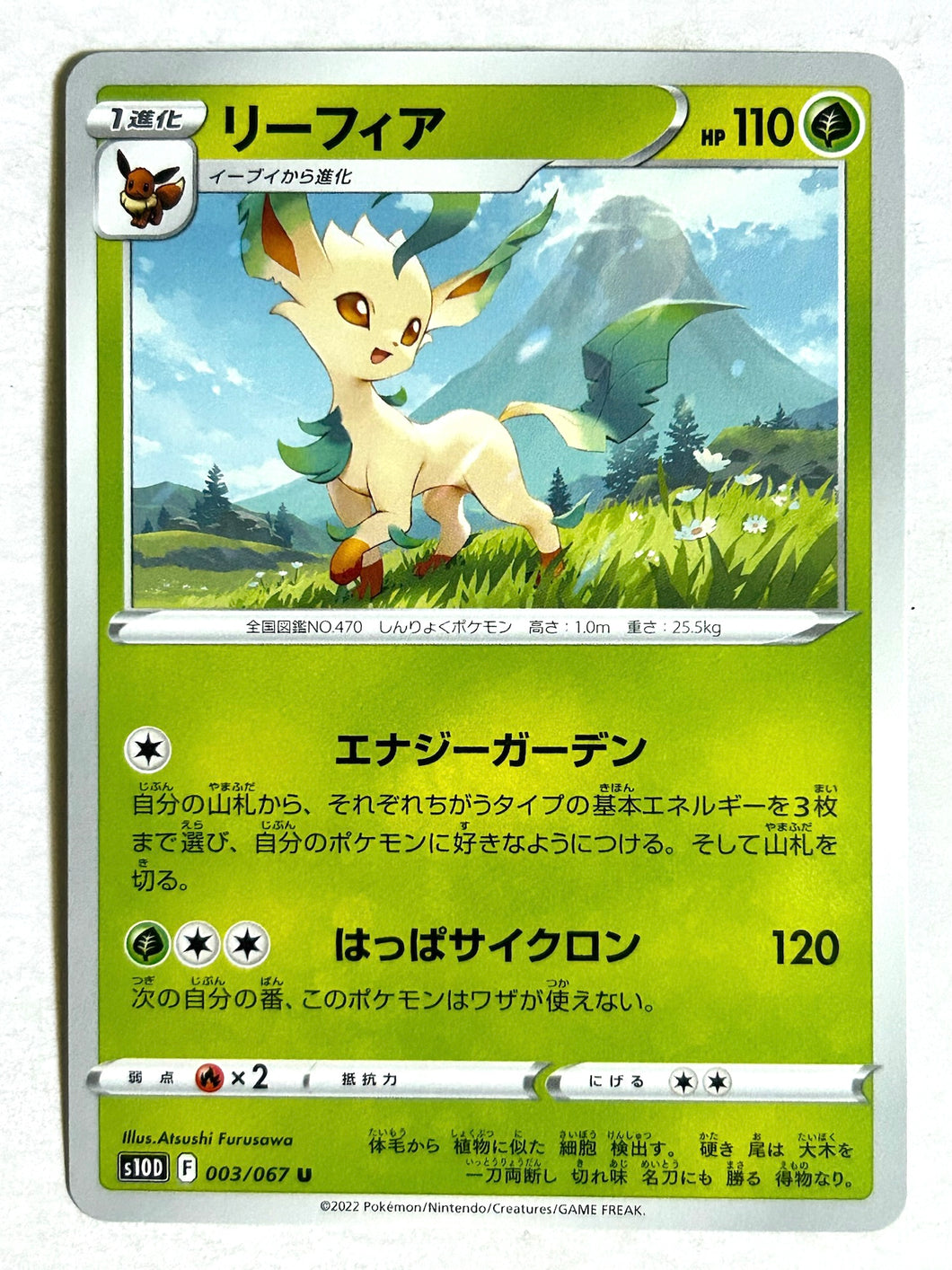 Pokémon Sword & Shield Time Gazer - Lefeon - s10D 003/067 U - Uncommon